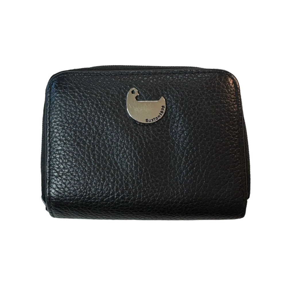 Buxton Genuine Leather Credit Card ID Holder Black‎ Wallet